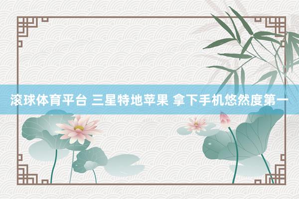 滚球体育平台 三星特地苹果 拿下手机悠然度第一