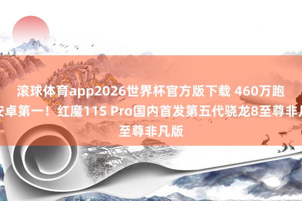 滚球体育app2026世界杯官方版下载 460万跑分安卓第一！红魔11S Pro国内首发第五代骁龙8至尊非凡版