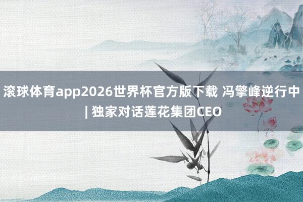 滚球体育app2026世界杯官方版下载 冯擎峰逆行中 | 独家对话莲花集团CEO