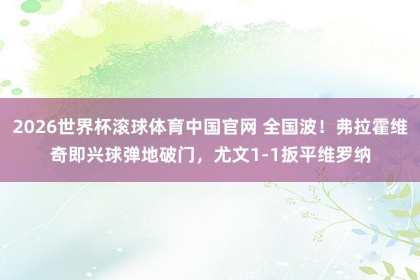 2026世界杯滚球体育中国官网 全国波！弗拉霍维奇即兴球弹地破门，尤文1-1扳平维罗纳